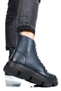 GHETE DAMA IMBLANITE PIELE NATURALA ALBASTRE 4S7728