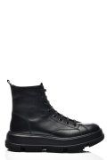 GHETE DAMA IMBLANITE PIELE NATURALA NEGRE 4S7728