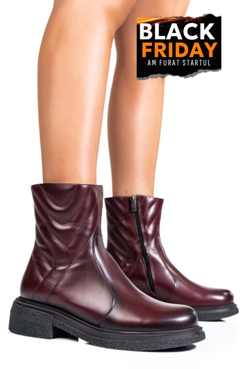Ghete dama imblanite piele naturala  visinii 4s7724