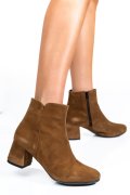 BOTINE DAMA PIELE NATURALA INTOARSA MARO 7S7721
