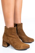 BOTINE DAMA PIELE NATURALA INTOARSA MARO 7S7721