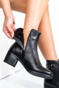 GHETE DAMA PIELE NATURALA NEGRE TOC MIC 2S7702