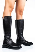 CIZME NEGRE PIELE NATURALA WS77B66H11