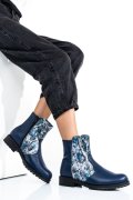 GHETE DAMA PIELE NATURALA BLEUMARIN SNK 0S772LIB