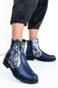 GHETE DAMA PIELE NATURALA BLEUMARIN SNK 0S772LIB
