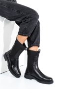 GHETE NEGRE PIELE NATURALA 7S77628