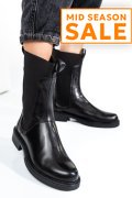 GHETE NEGRE PIELE NATURALA 7S77628
