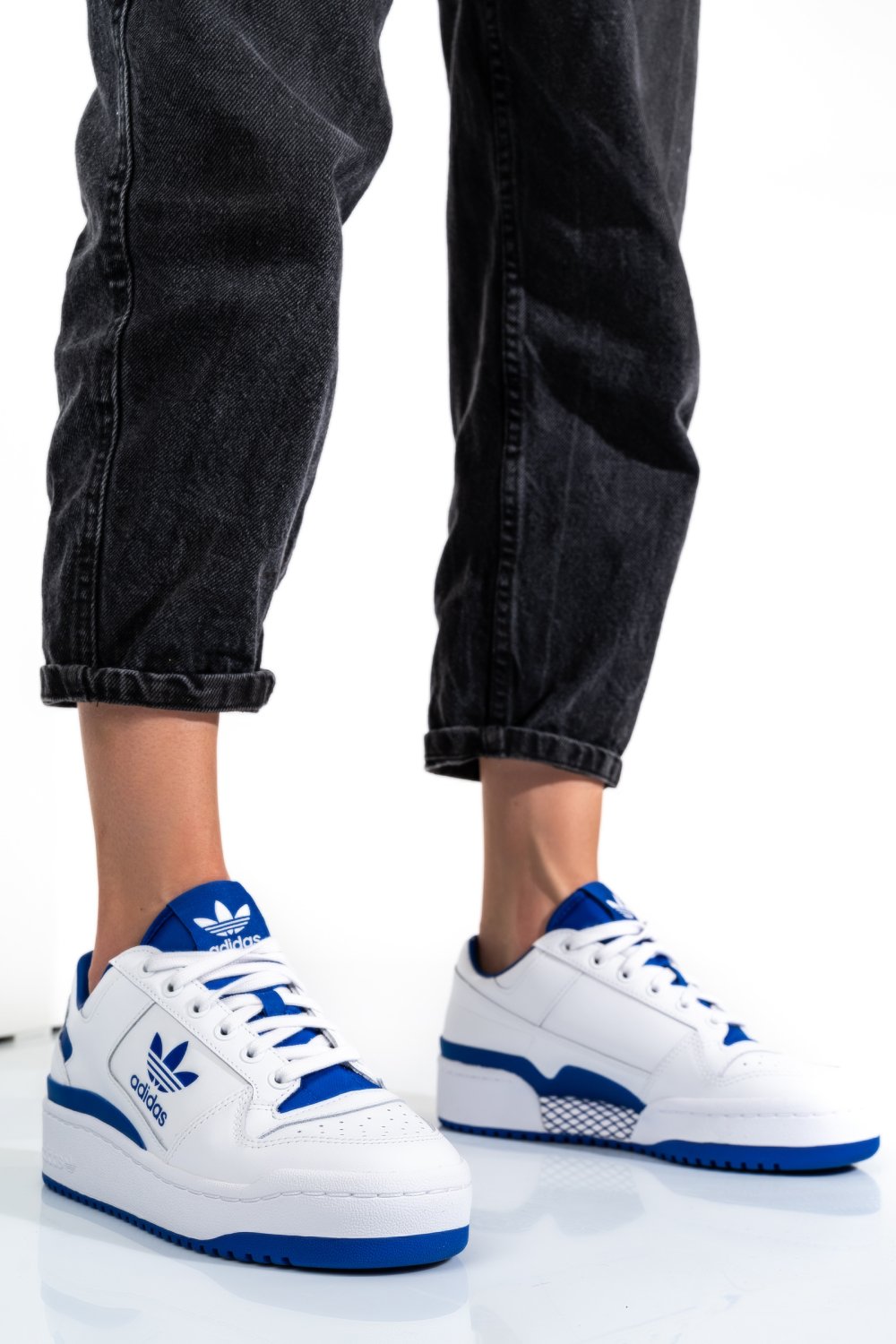 ADIDAS WMNS FORUM BOLD, PANTOFI SPORT WHITE BLUE