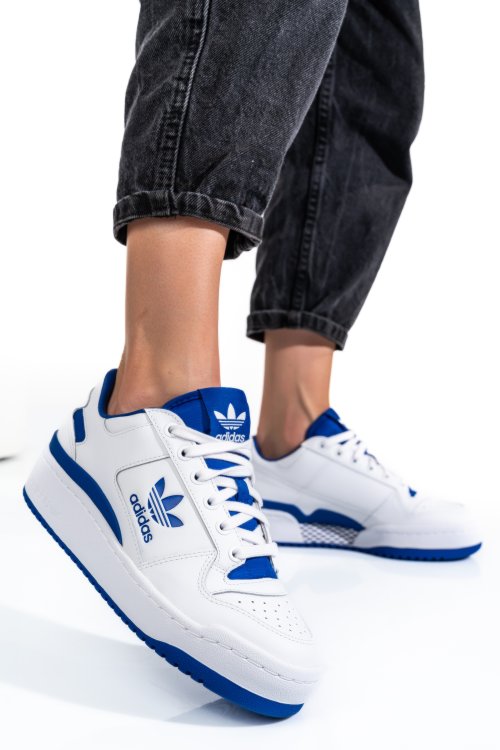 Adidas wmns forum bold, pantofi sport white blue