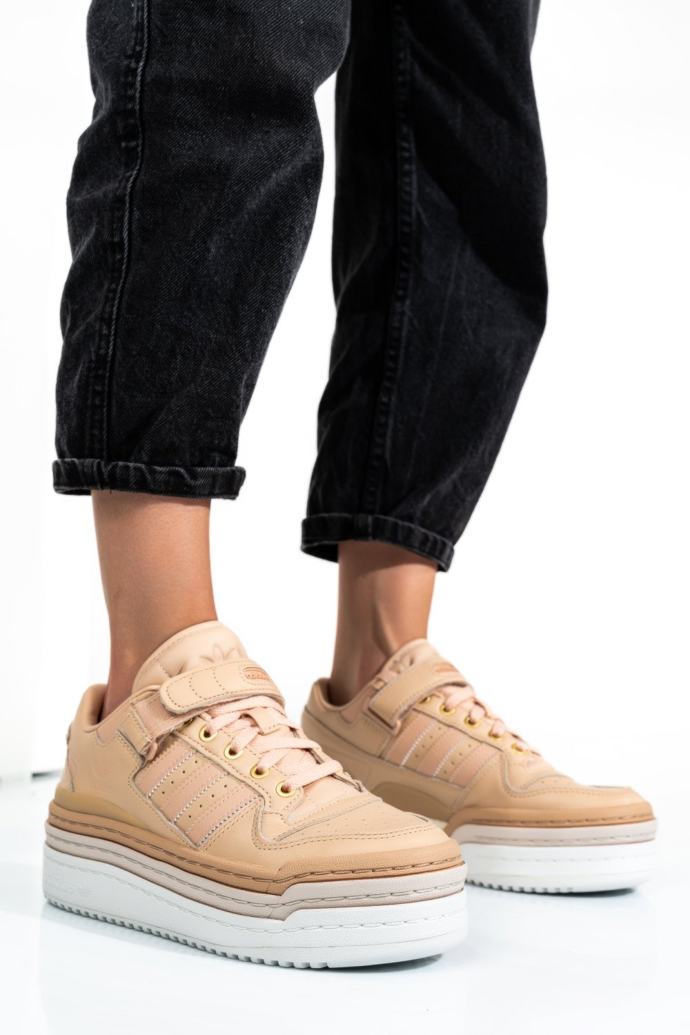 ADIDAS WMNS TRIPLE PLATFORMUM LOW, PANTOFI SPORT PINK