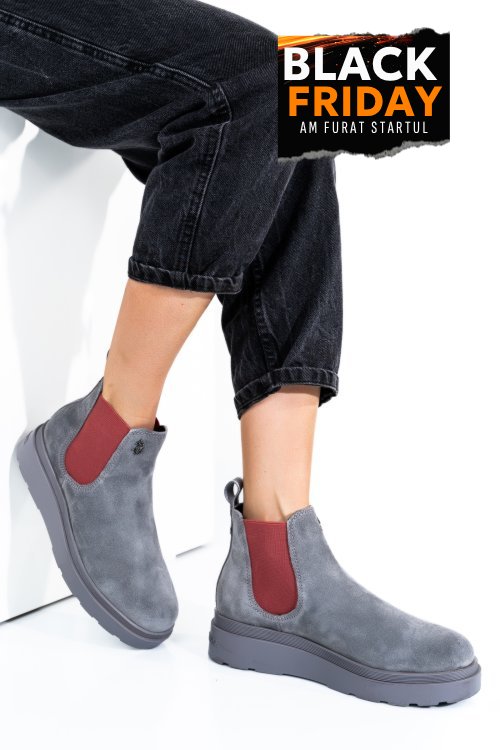 U.s. polo assn, ghete dama grey pink penny004