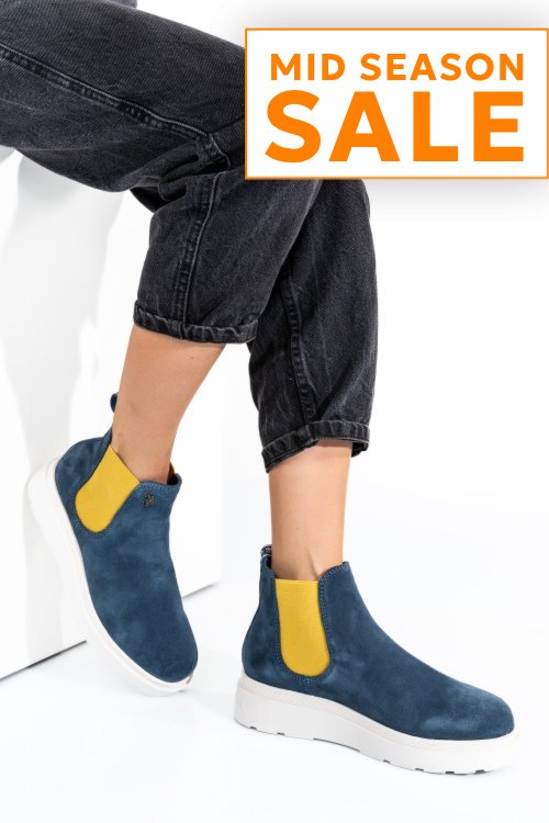 U.s. polo assn, ghete dama navy yellow penny004