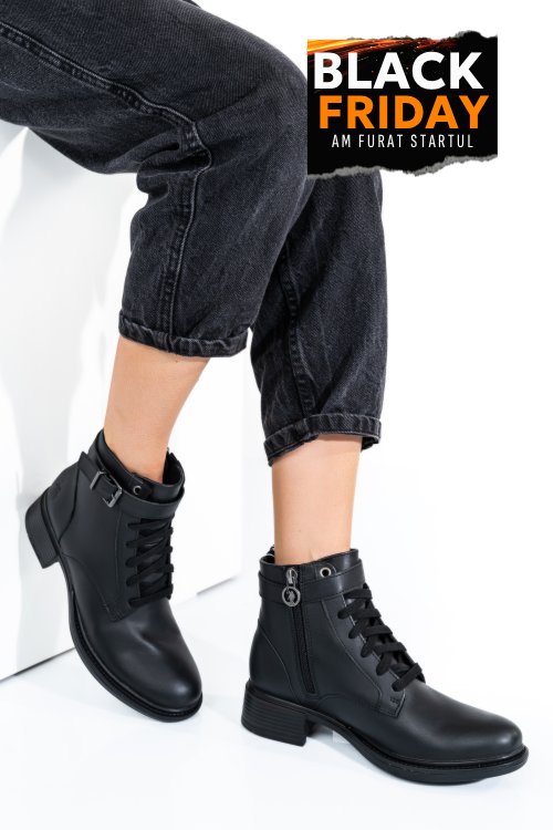 U.s. polo assn, ghete piele naturala black beggy006