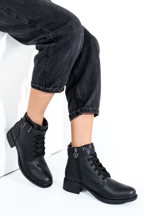 U.s. polo assn, ghete piele naturala black beggy006