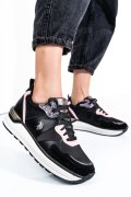 U.S. POLO ASSN, PANTOFI SPORT BLACK PINK OPHRA006
