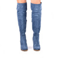 CIZME ALBASTRE PIELE NATURALA INTOARSA 5S779301