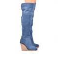 CIZME ALBASTRE PIELE NATURALA INTOARSA 5S779301