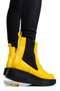 GHETE DAMA PIELE NATURALA GALBENE 2S7700