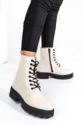 GHETE BEJ TALPA NEAGRA PIELE NATURALA 1S7730