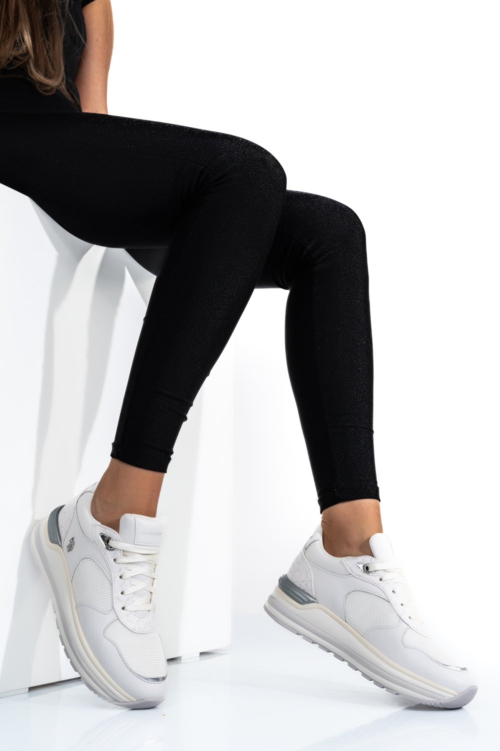 U.S. POLO ASSN, PANTOFI SPORT WHITE OPHRA005