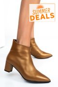 BOTINE DAMA PIELE NATURALA MARO DESCHIS 7S7723