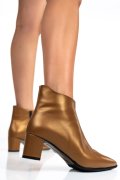 BOTINE DAMA PIELE NATURALA MARO DESCHIS 7S7723