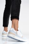 LACOSTE, T-CLIP 223 2 SFA PANTOFI SPORT WHITE BLUE PIELE NATURALA 746SFA00571T5