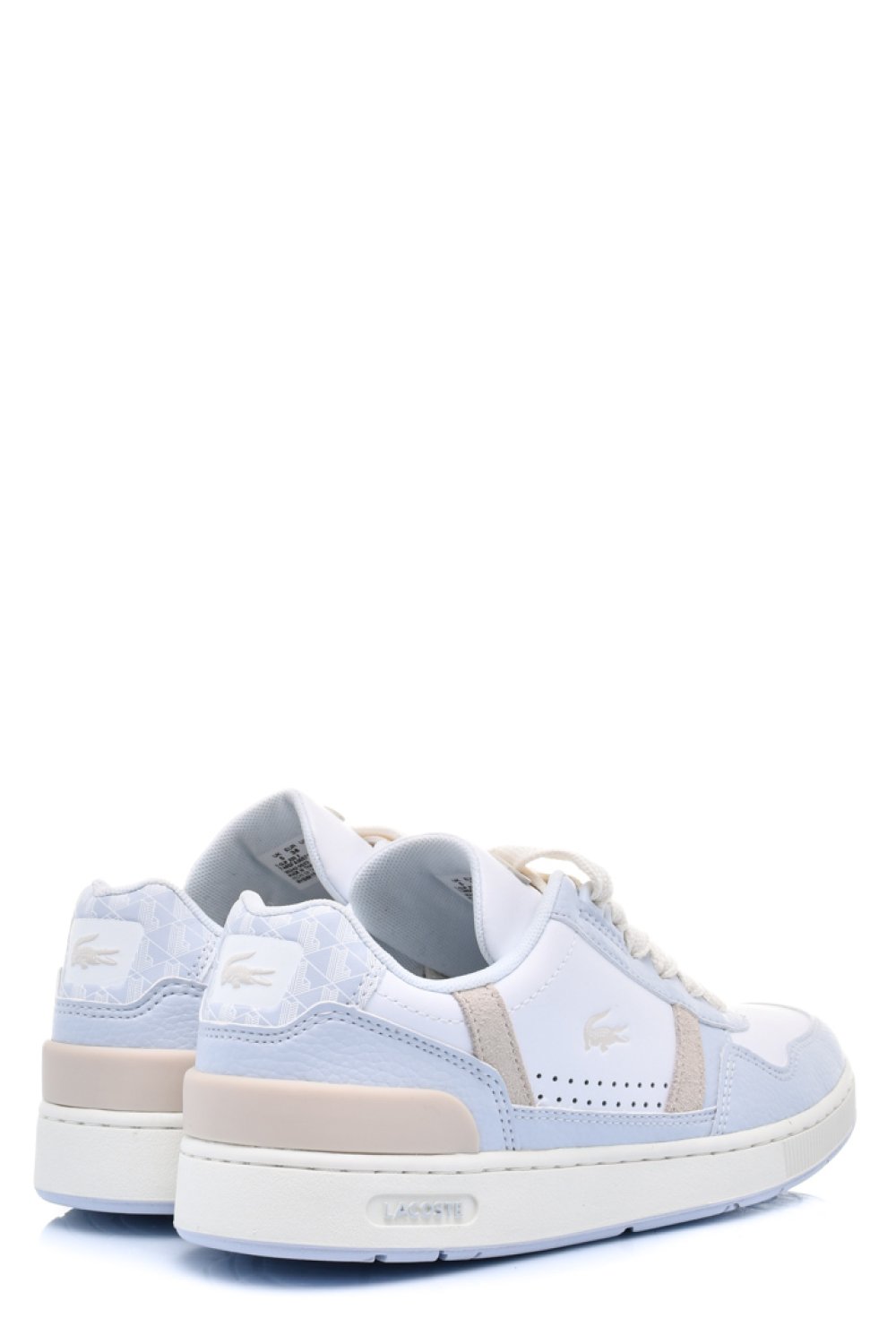 LACOSTE, T-CLIP 223 2 SFA PANTOFI SPORT WHITE BLUE PIELE NATURALA 746SFA00571T5