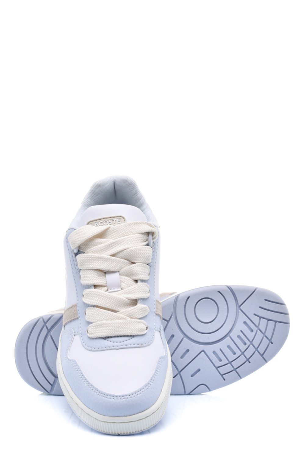 LACOSTE, T-CLIP 223 2 SFA PANTOFI SPORT WHITE BLUE PIELE NATURALA 746SFA00571T5