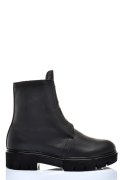 GHETE NEGRE PIELE NATURALA INTOARSA 2S77170