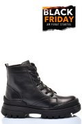 GHETE DAMA PIELE NATURALA NEGRE 222836NP