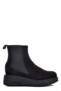 GHETE NEGRE PIELE NATURALA INTOARSA 2S7700