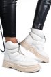 Ghete albe piele naturala apck4003