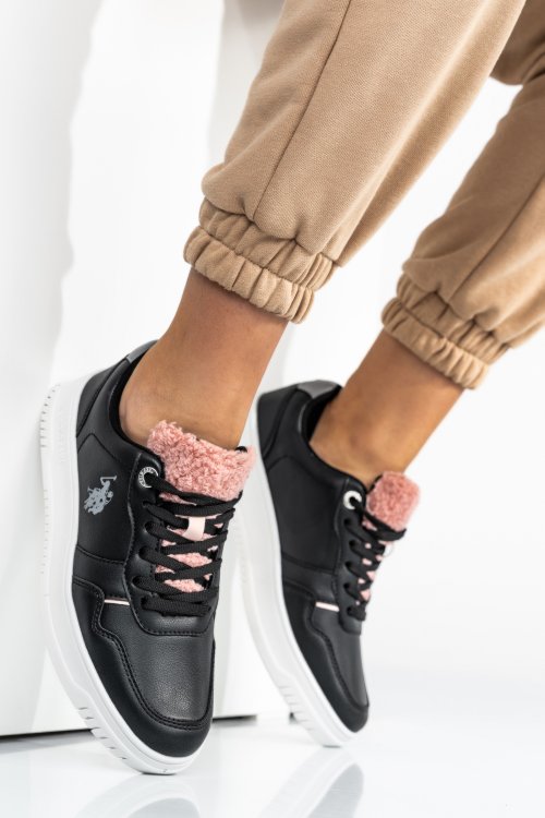 U.s. polo assn, pantofi sport black pink onita