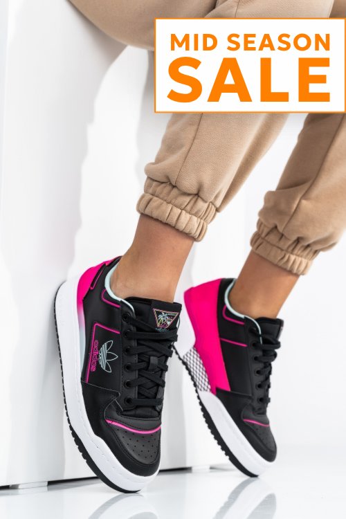 Adidas forum bold, pantofi sport black pink