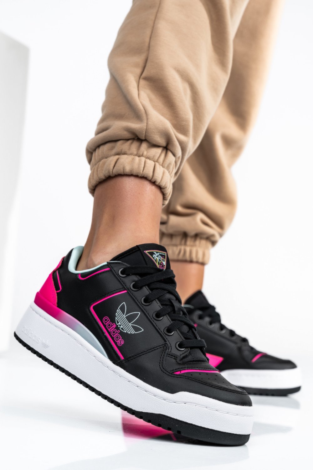 ADIDAS FORUM BOLD, PANTOFI SPORT BLACK PINK