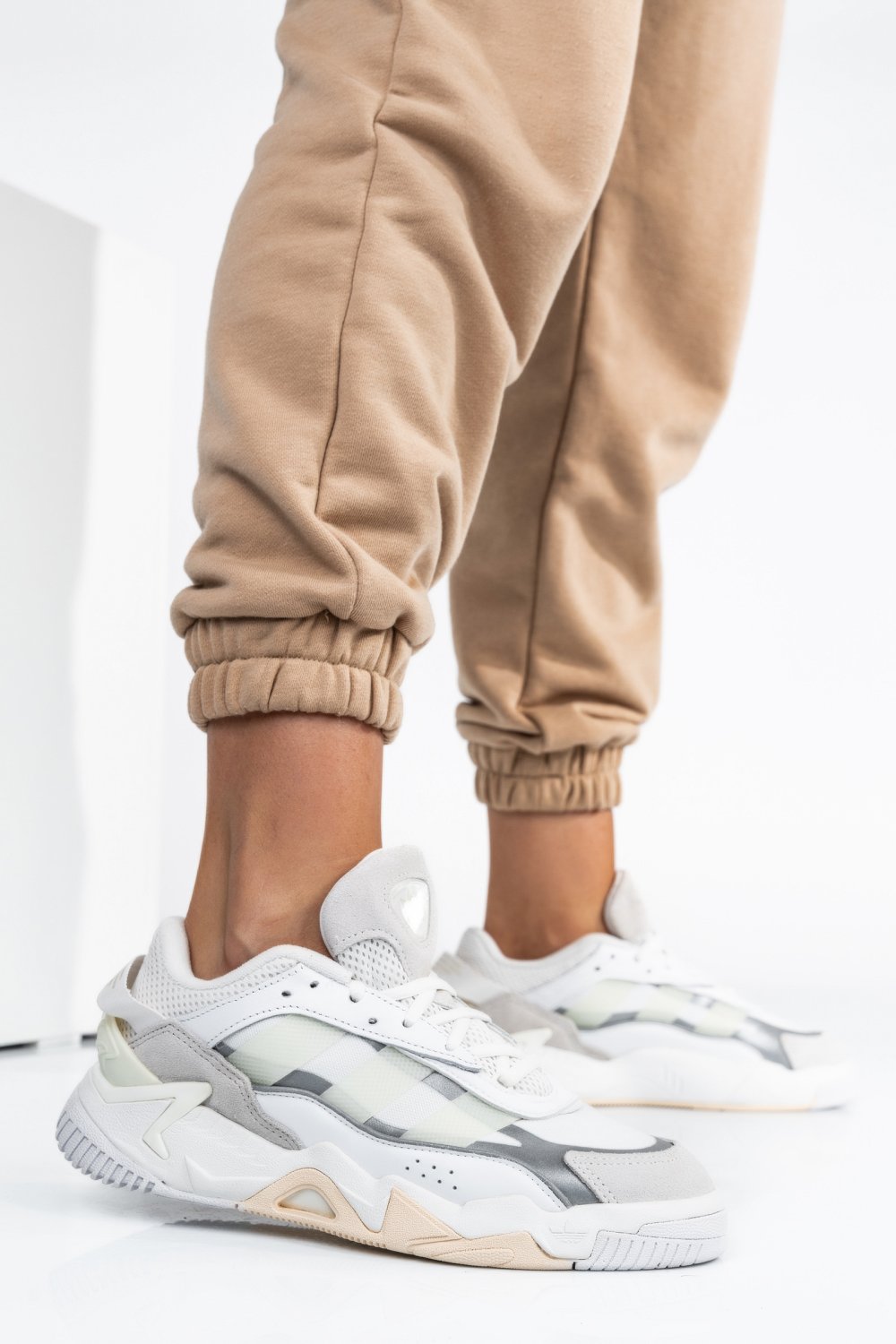 ADIDAS NITEBALL II, PANTOFI SPORT WHITE BEIGE