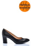 PANTOFI DAMA GUBAN PIELE NATURALA NEGRI TOC SNK 3S77292
