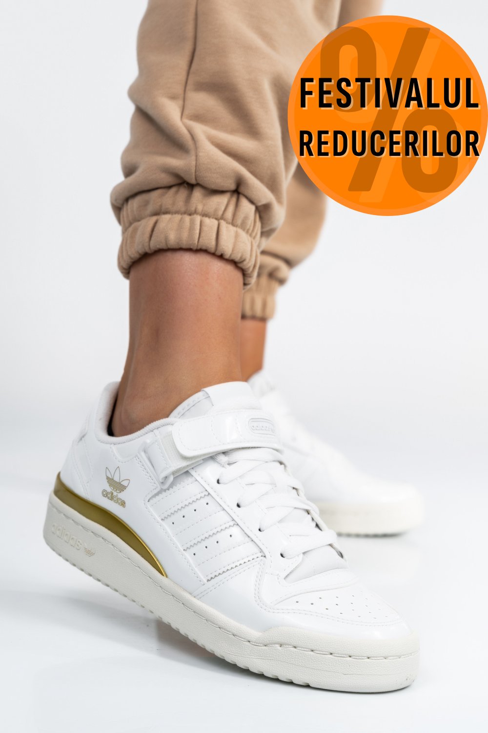 ADIDAS FORUM LOW W, PANTOFI SPORT WHITE