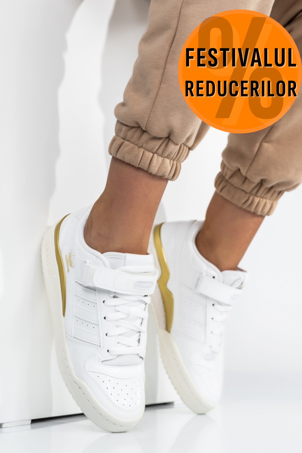 ADIDAS FORUM LOW W, PANTOFI SPORT WHITE