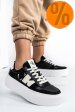 Calvin klein jeans ck cupsole flatform mix, pantofi sport black