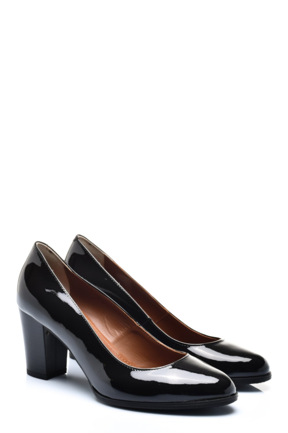 PANTOFI DAMA PIELE NATURALA LACUITA NEGRI CU TOC 2S77015