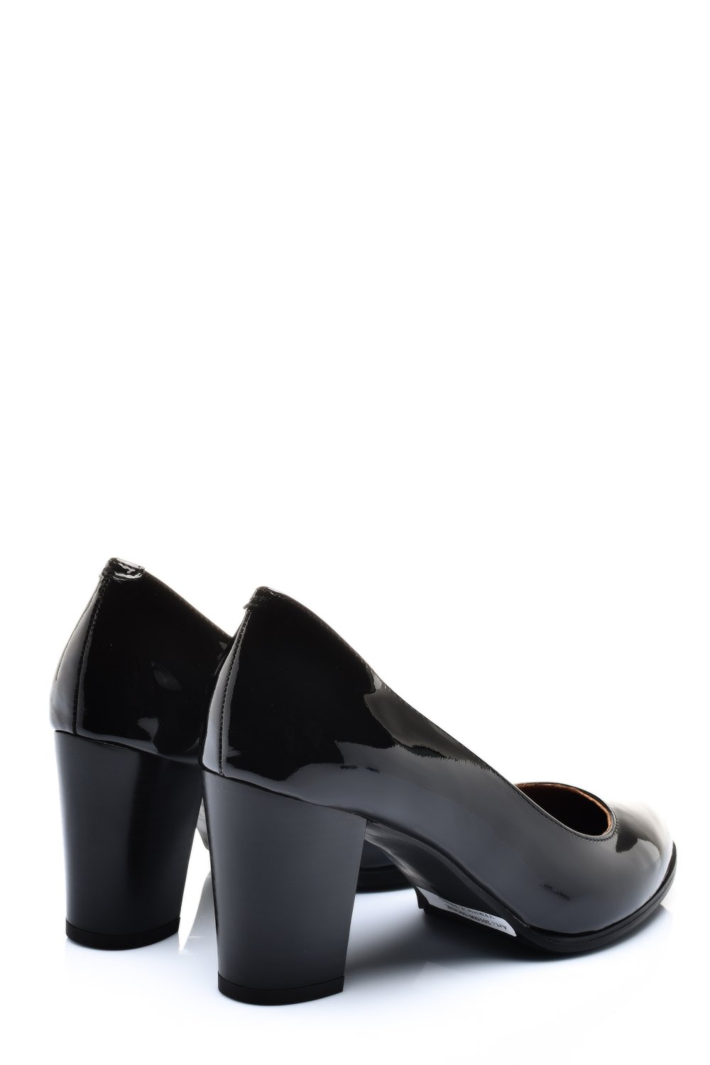PANTOFI DAMA PIELE NATURALA LACUITA NEGRI CU TOC 2S77015