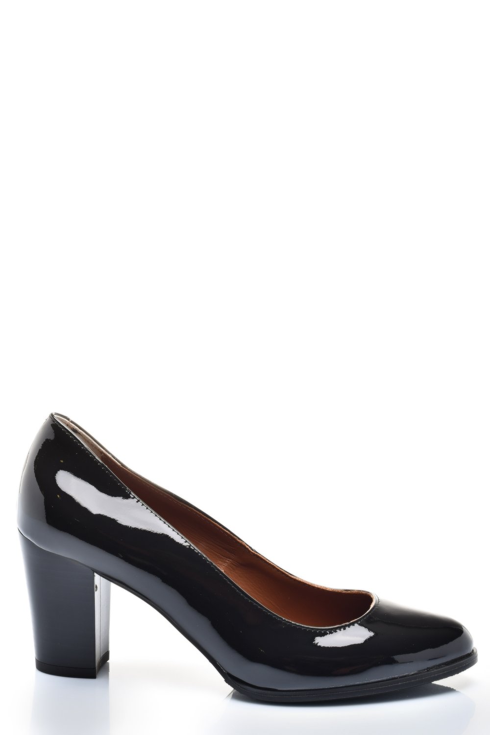 PANTOFI DAMA PIELE NATURALA LACUITA NEGRI CU TOC 2S77015