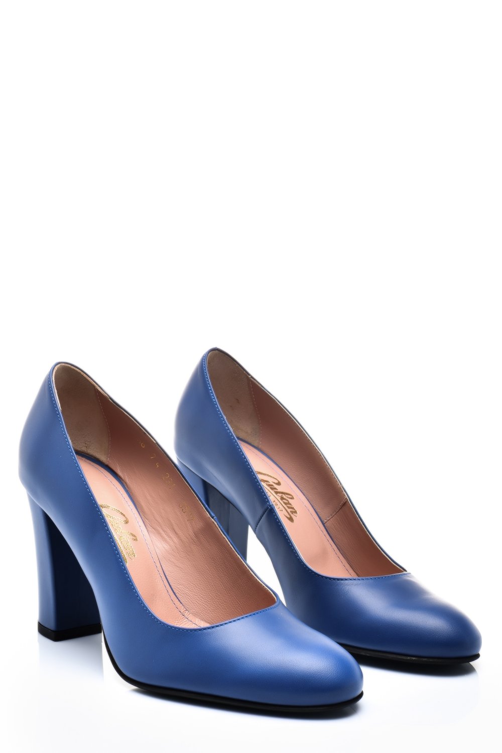 PANTOFI DAMA GUBAN PIELE NATURALA ALBASTRI 3S77577