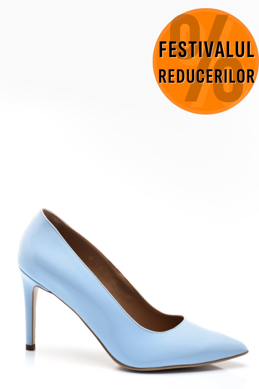 PANTOFI DAMA GUBAN PIELE NATURALA LACUITA BLEU 1S77206