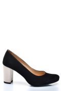 PANTOFI NEGRU ROZ PIELE NATURALA INTOARSA 1S77700