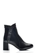 BOTINE DAMA PIELE NATURALA NEGRE 7S7777