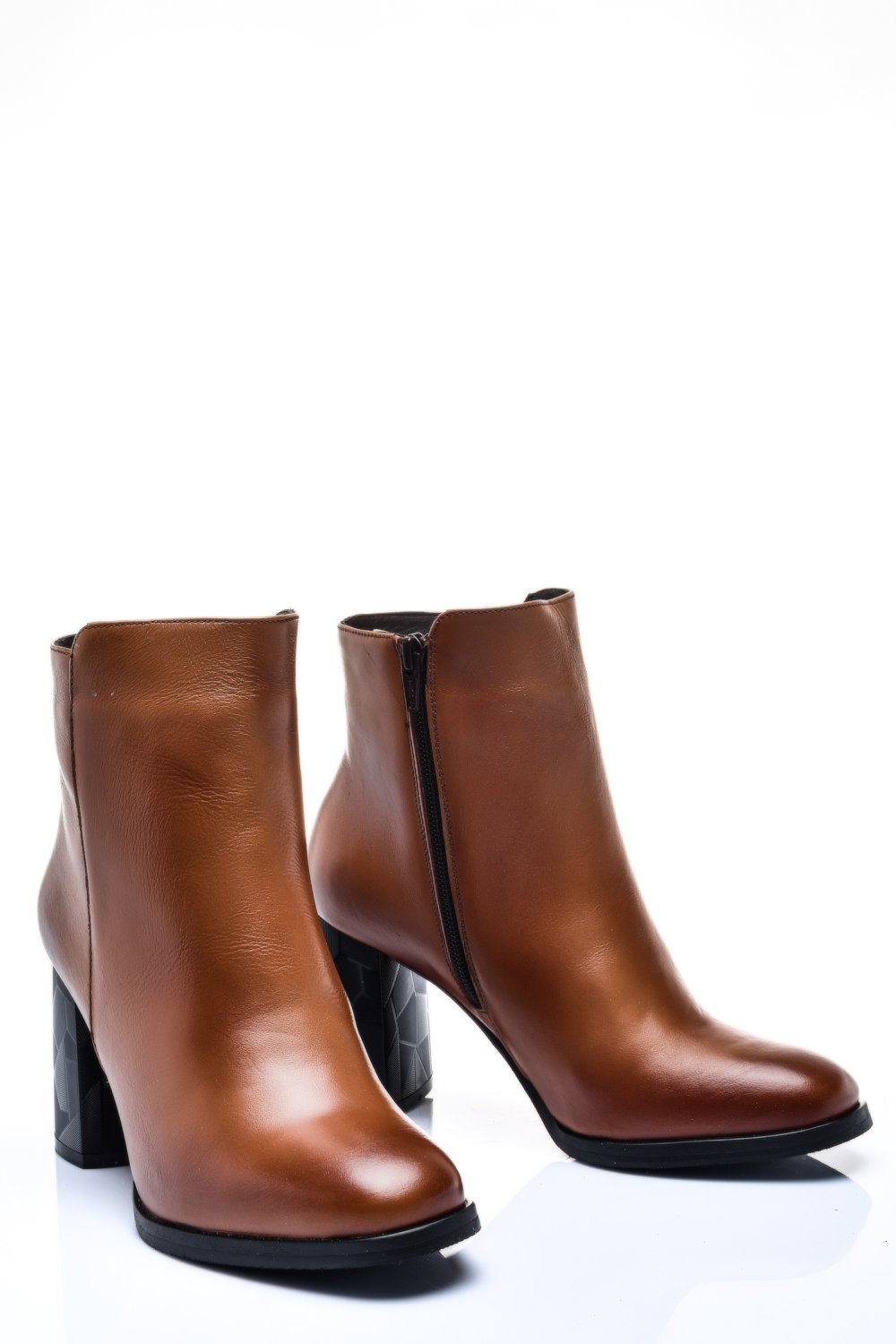 BOTINE FEMEI PIELE NATURALA MARO DESCHIS  2S7702827