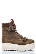 GHETE BROWN PIELE NATURALA INTOARSA 3S7700